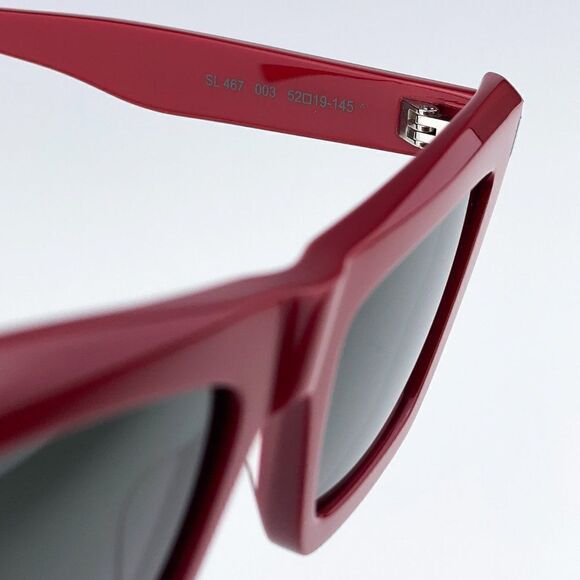NEW Saint Laurent SL467 003 Red Grey Cat Eye Women Sunglasses main image 4